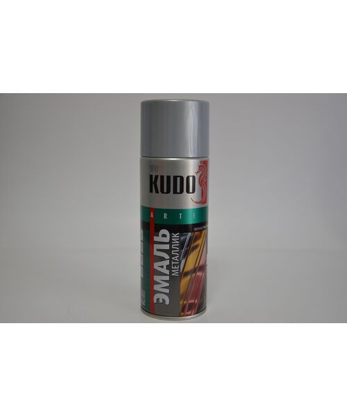 KUDO 1025 эмаль металлик "алюминий" 400ml.