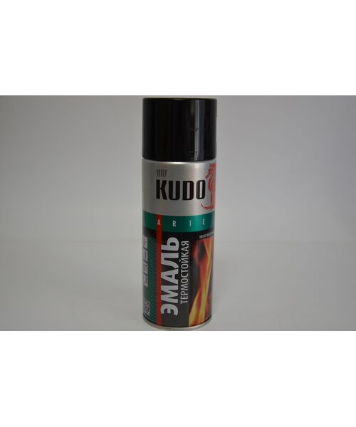 KUDO 5002 эмаль термостойкая   "черная" 400ml.