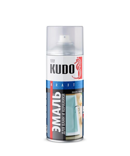 KUDO 1301 Эмаль для ванн и керамики  "белая" 400ml.