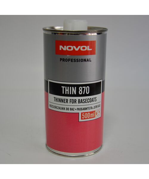 NOVOL THIN 870 растворитель для базовых лаков 0.5L (растворитель)